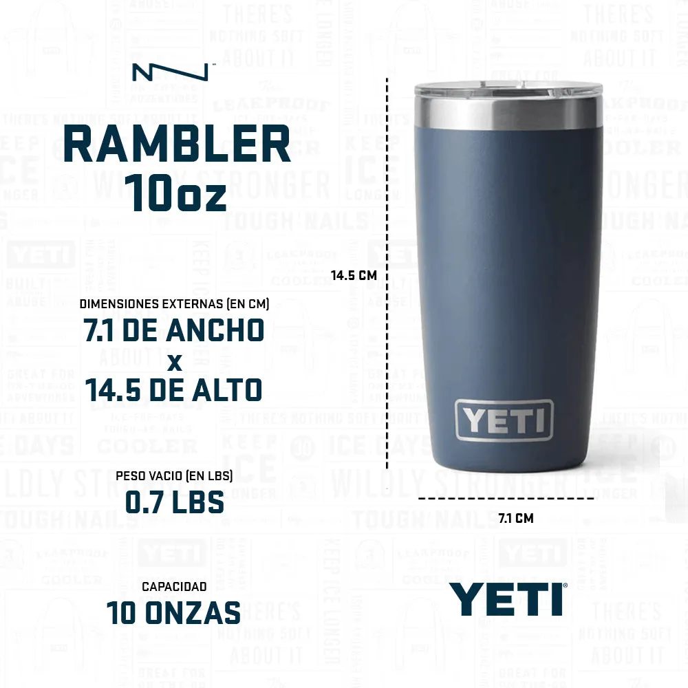 21071015001 TERMO RAMBLER 10oz NEGRO MARCA YETI