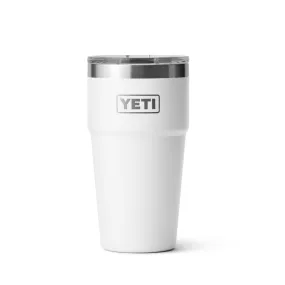 21071503703 TERMO RAMBLER 20oz STACKABLE CUP TAPA MAGNETICA BLANCO MARCA YETI