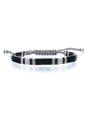 Armbandje Tila Himeji onyx silver