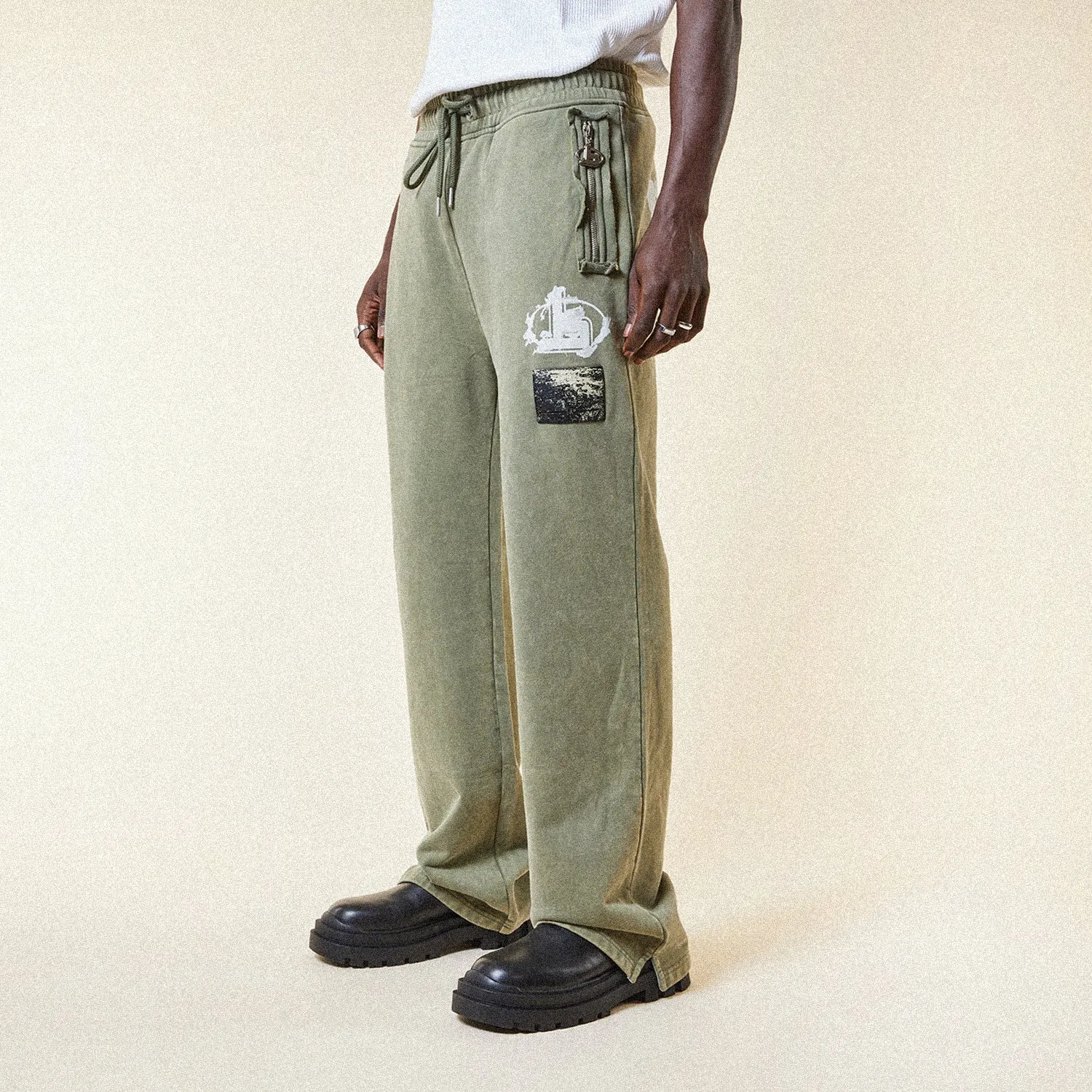 ARTISTS JOGGING PANT - WASHED KHAKI