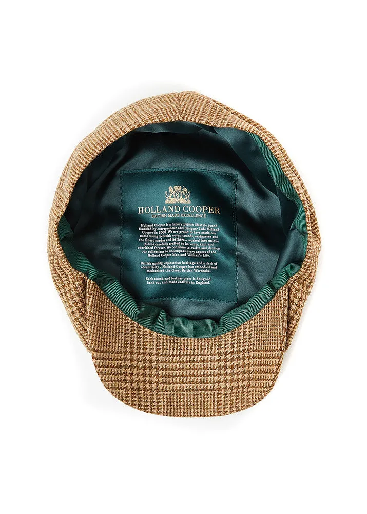 Baker Boy Tweed Cap - Tawny