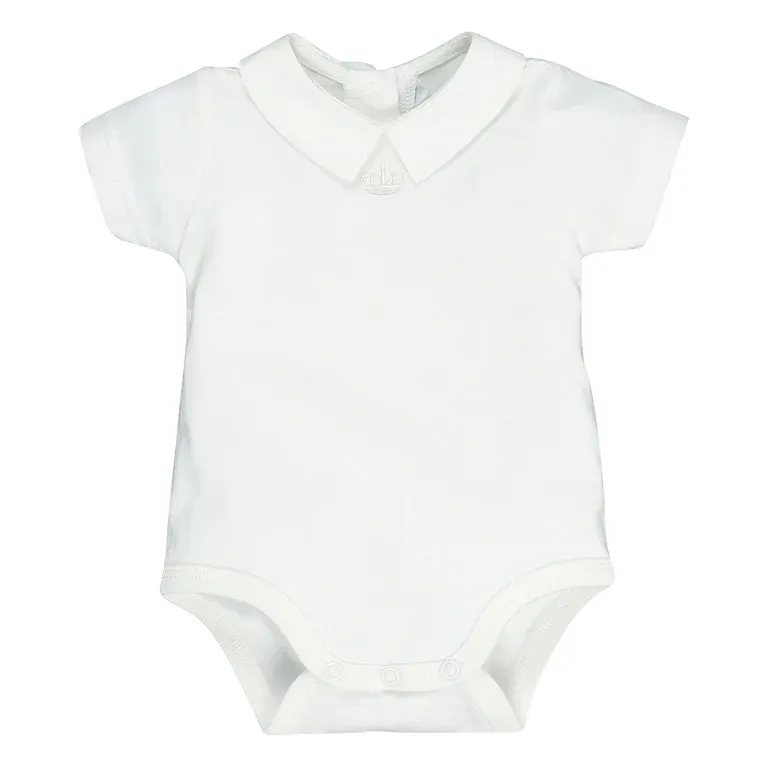 Bebe Baby Boys Crown Bodysuit - Cloud