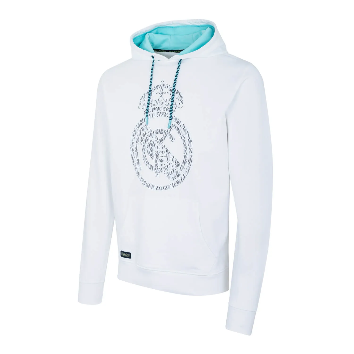 Bernabéu Neon Lights Sudadera Capucha Estampado Escudo Blanco