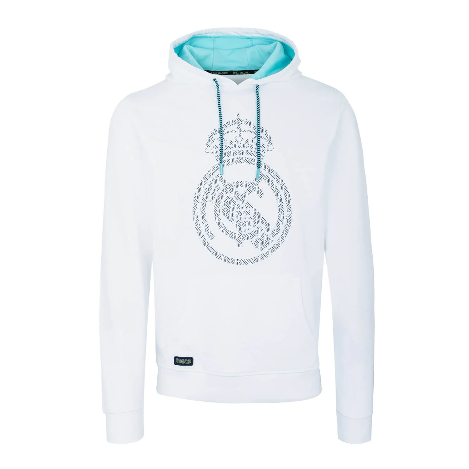 Bernabéu Neon Lights Sudadera Capucha Estampado Escudo Blanco