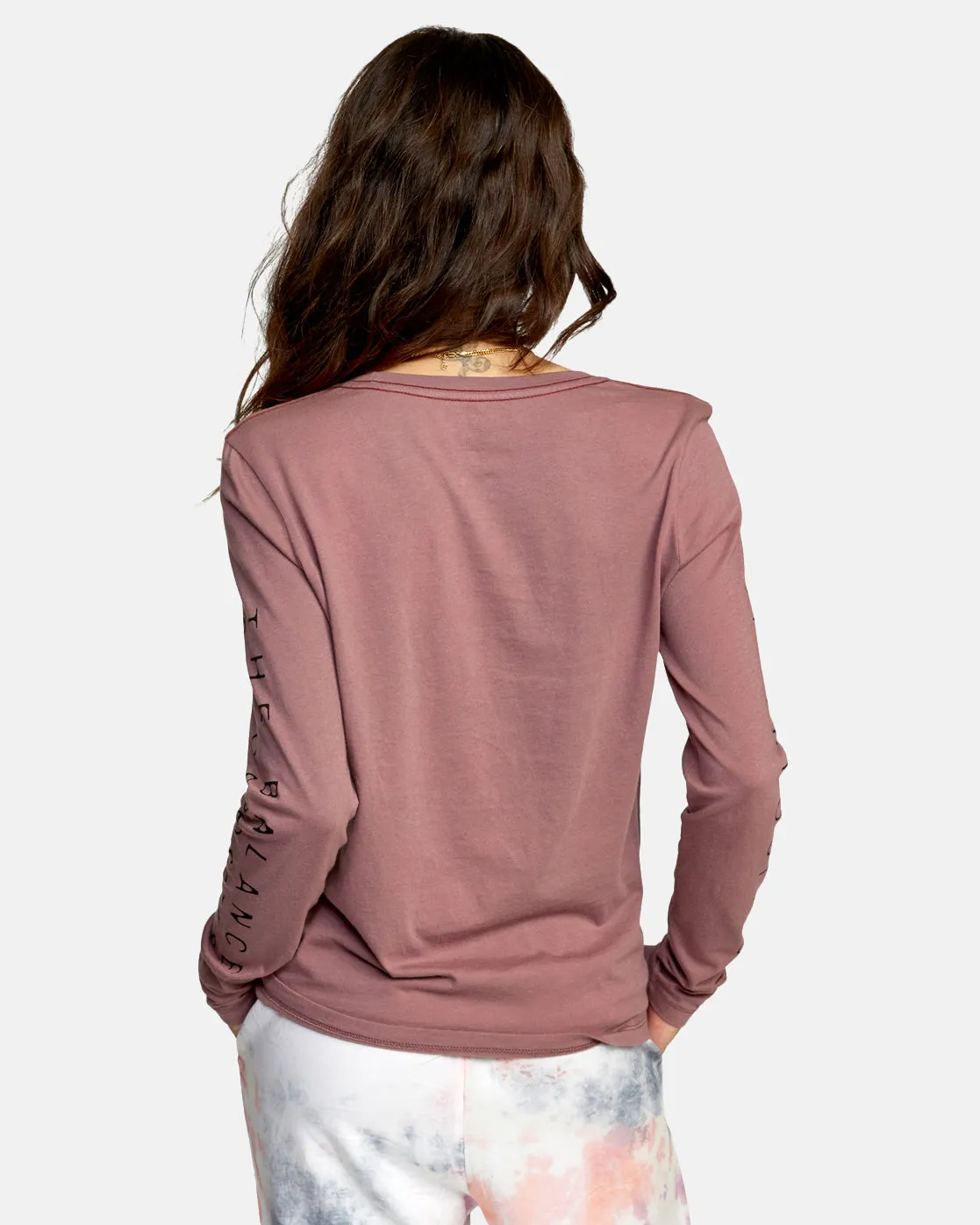 Big RVCA Long Sleeve Tee - Canyon Rose