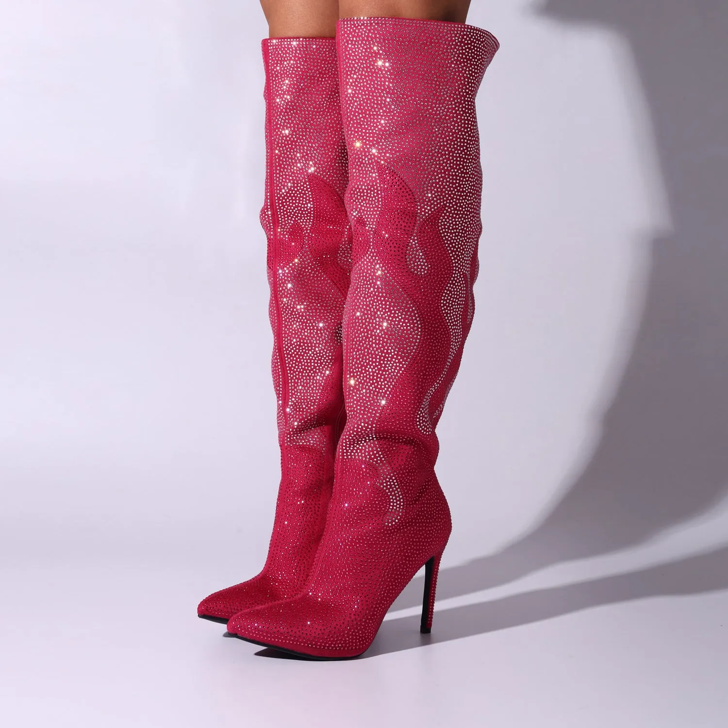 Botas Cruella rosa