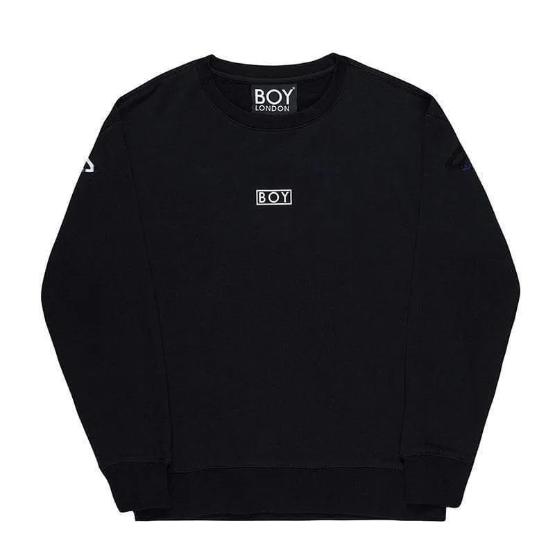 BOY EAGLE FLOCK SWEATSHIRT - BLACK