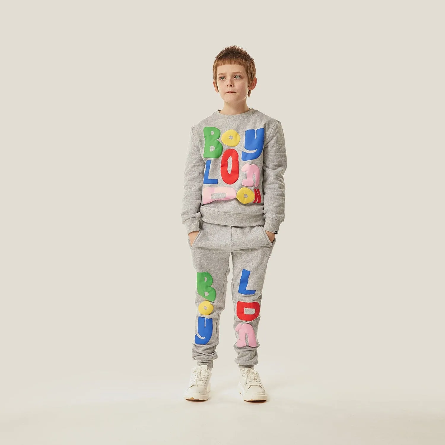 BOY LDN KIDS JOGGERS - GREY