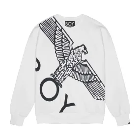 BOY WINGSPAN SWEATSHIRT - WHITE/BLACK