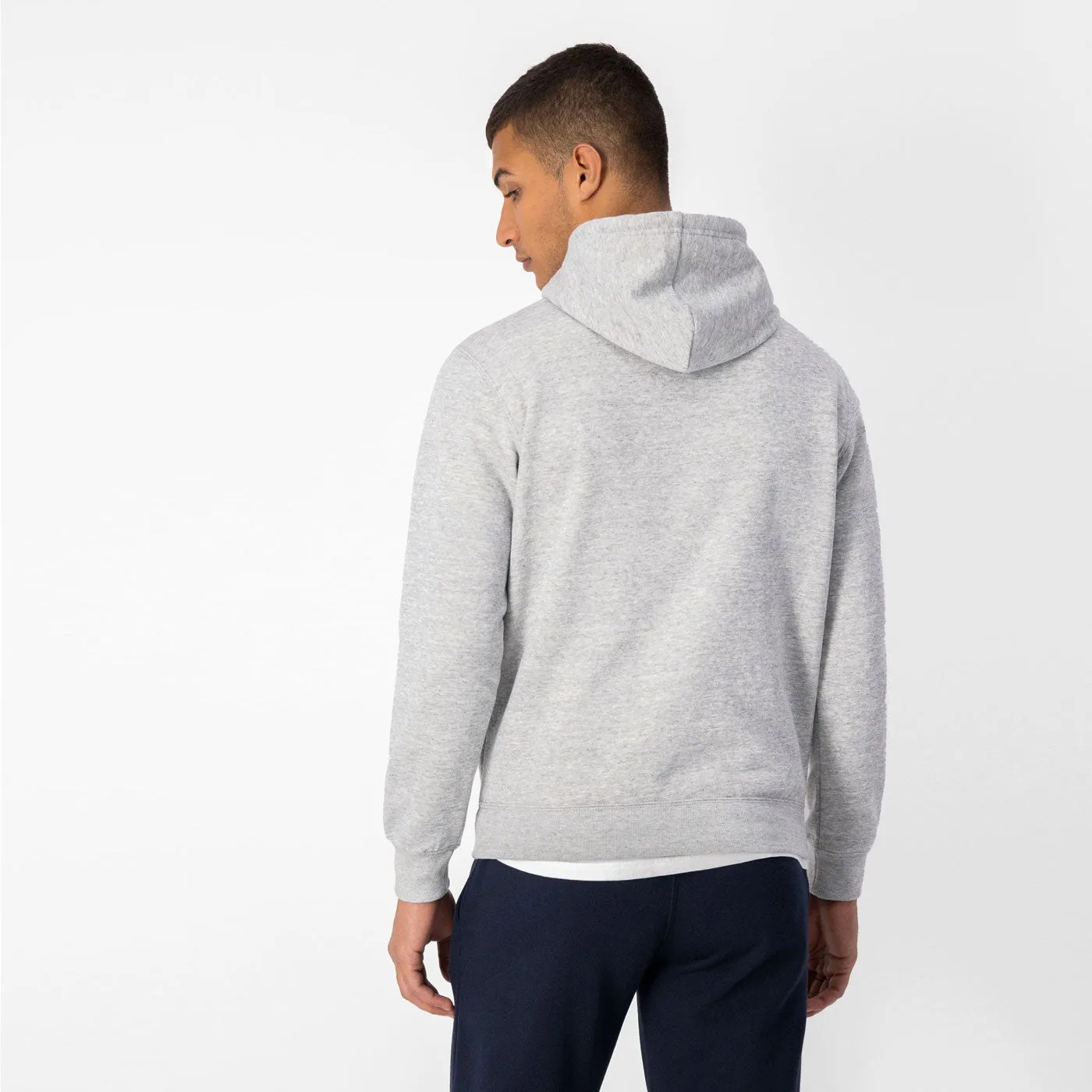 Champion Hoodie Full Zip Sweatshirt 218282 Grey Melange