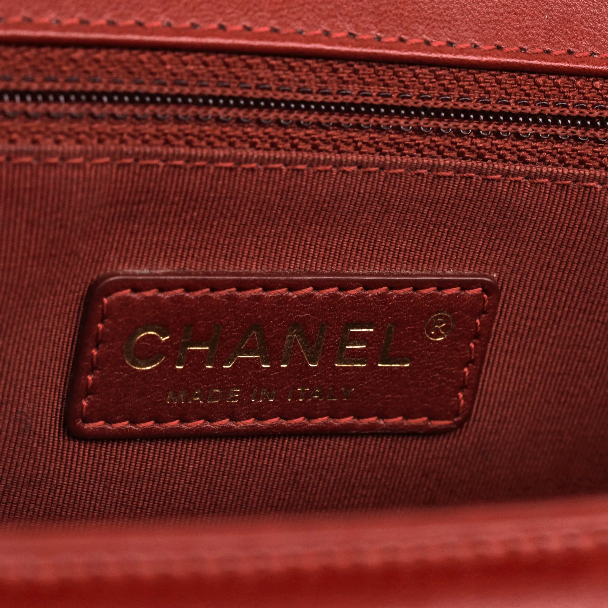 Chanel Quilted Leather Boy Bag