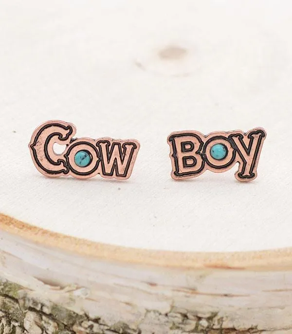 Cow Boy EARRINGS