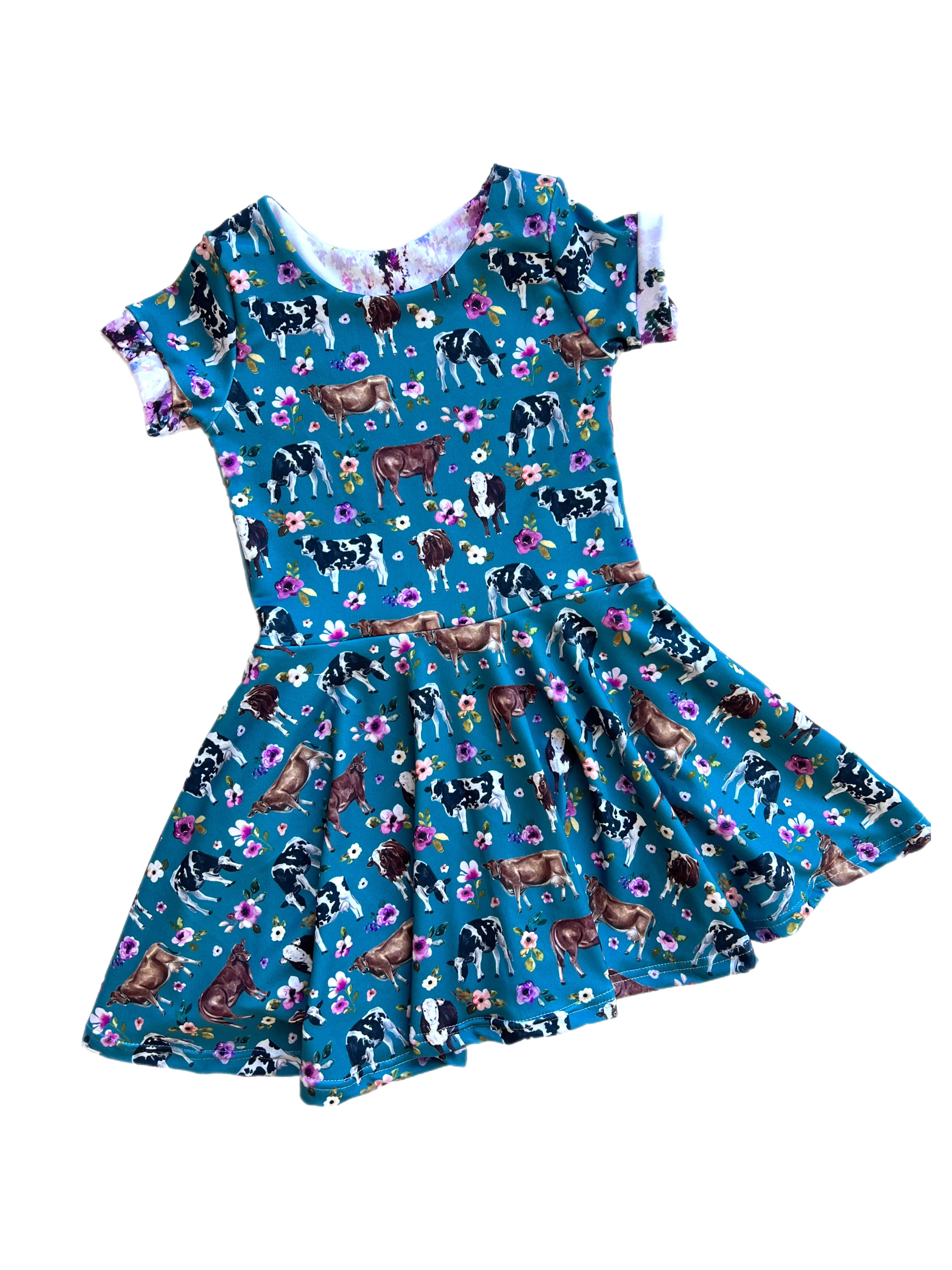 Cow Twirl Dress