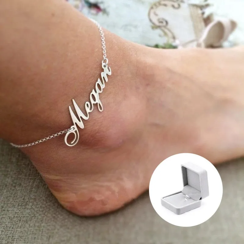 Custom Name Anklet-Christmas gifts