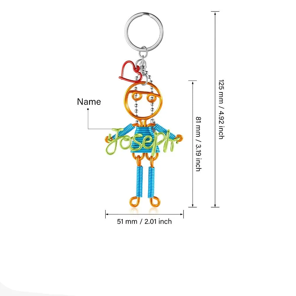 Customized Nameplate Boy Girl Keychain