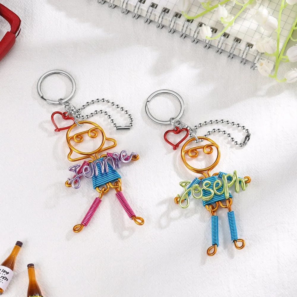 Customized Nameplate Boy Girl Keychain