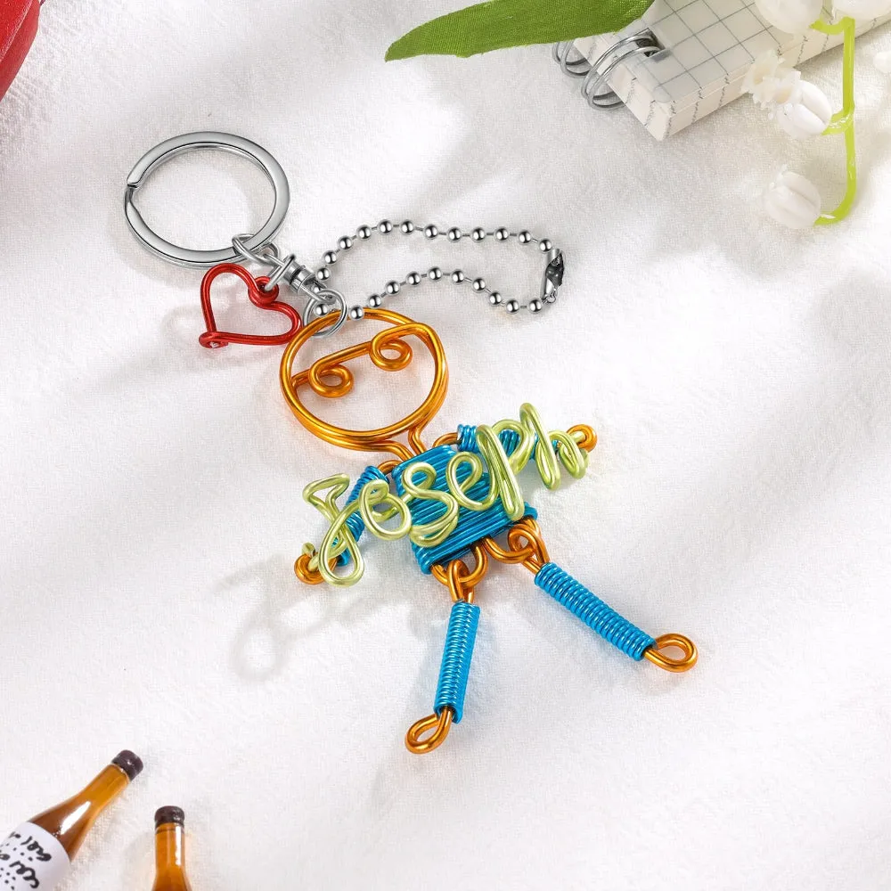 Customized Nameplate Boy Girl Keychain