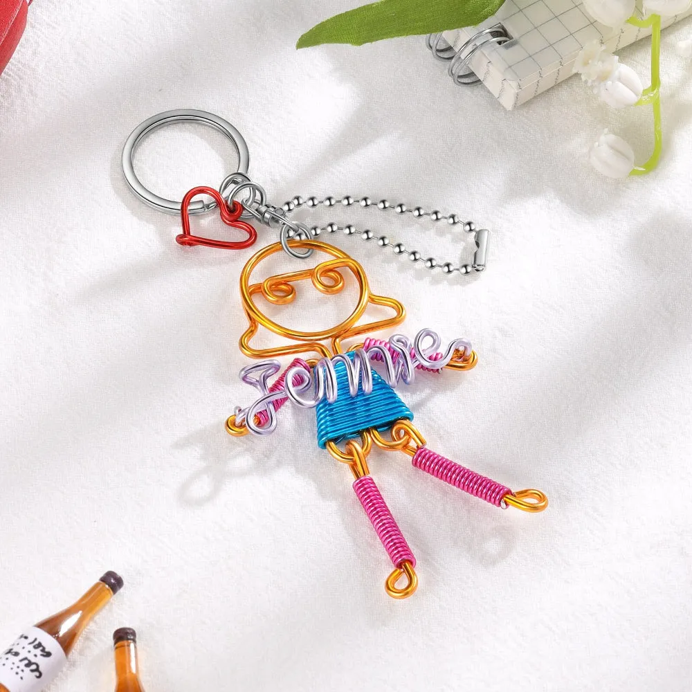 Customized Nameplate Boy Girl Keychain