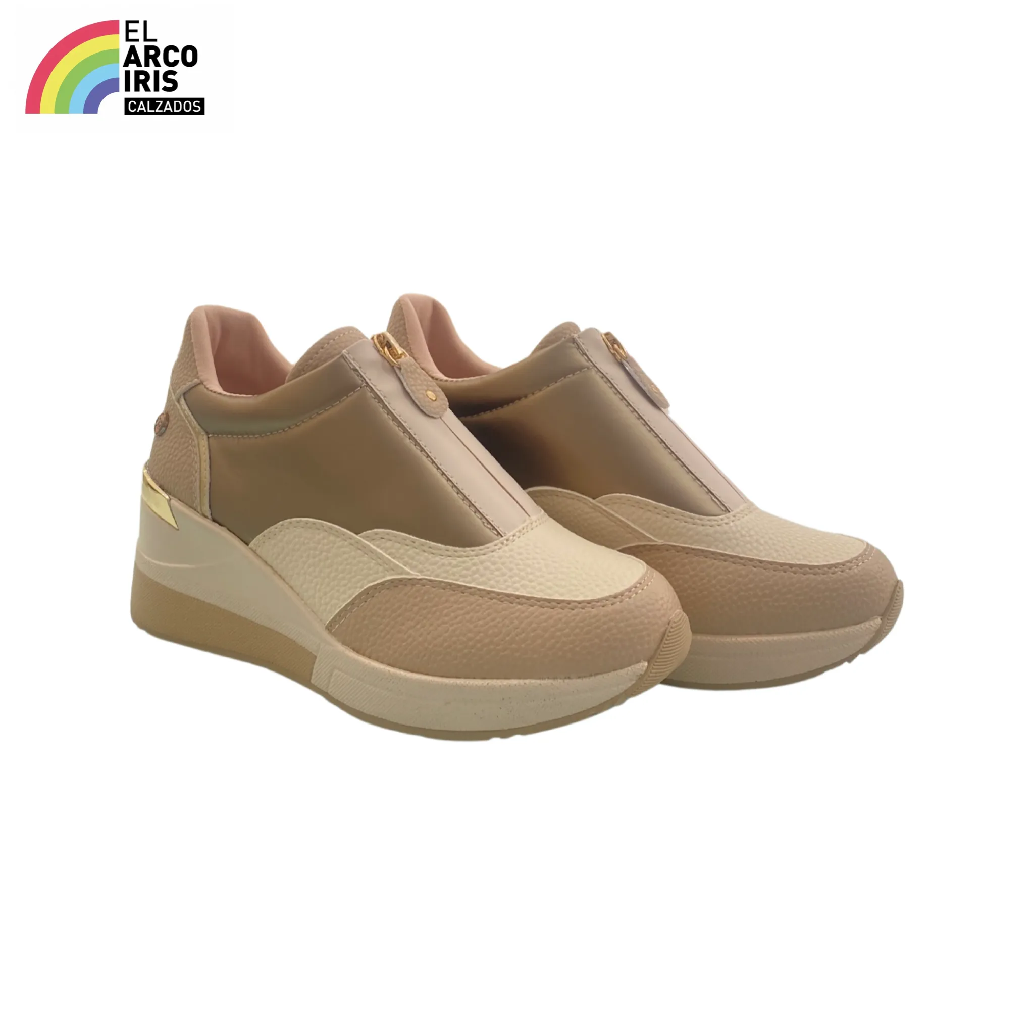 DEPORTIVA MUJER XTI 141874 BEIGE