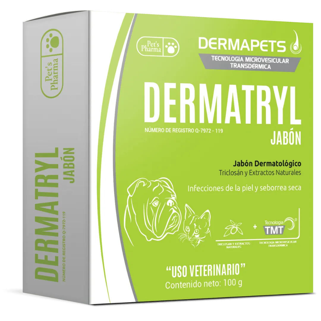 Dermatryl Jabón Dermatológico 100Gr - Pet's Pharma