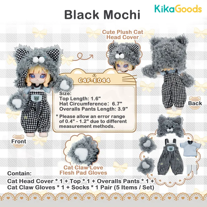 Dessert Series Black Mochi 1/12 BJD Clothing Set