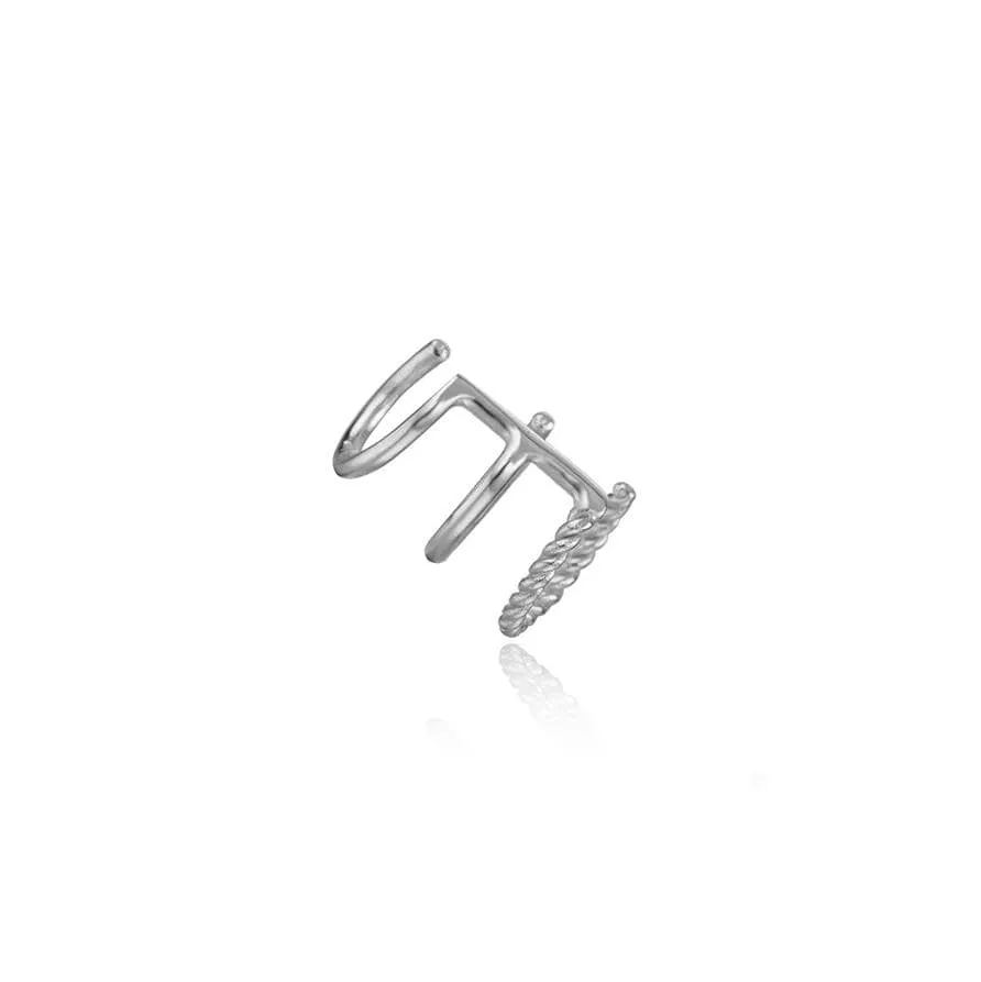 Ear Cuff Koi Plata