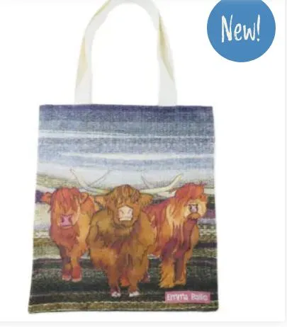 Emma Ball Highland Coo's Tote Bag