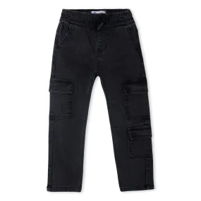 Faded Black Cargo Pants