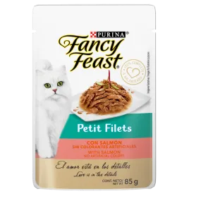 FANCY FEAST - Alimento Húmedo Petit Filete Salmón Pouch 85 g