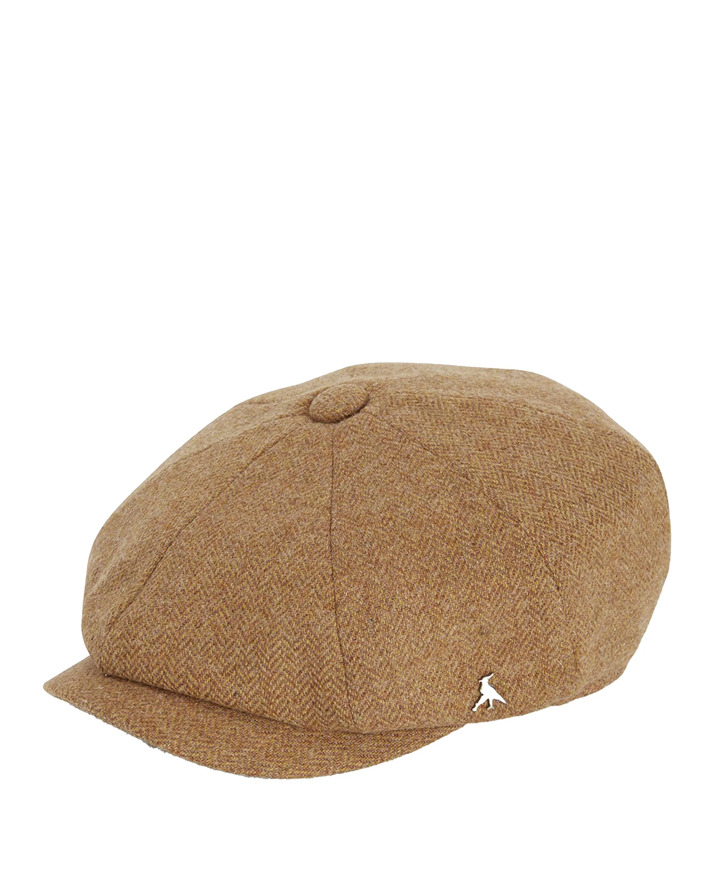 Felsham Tweed Baker Boy Cap - Russet