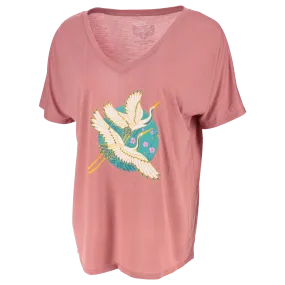 Ford Warriors In Pink Women's Take Flight V-Neck T-Shirt