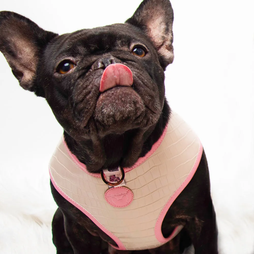 Frenchiestore Reversible Dog Health Harness | Blushed