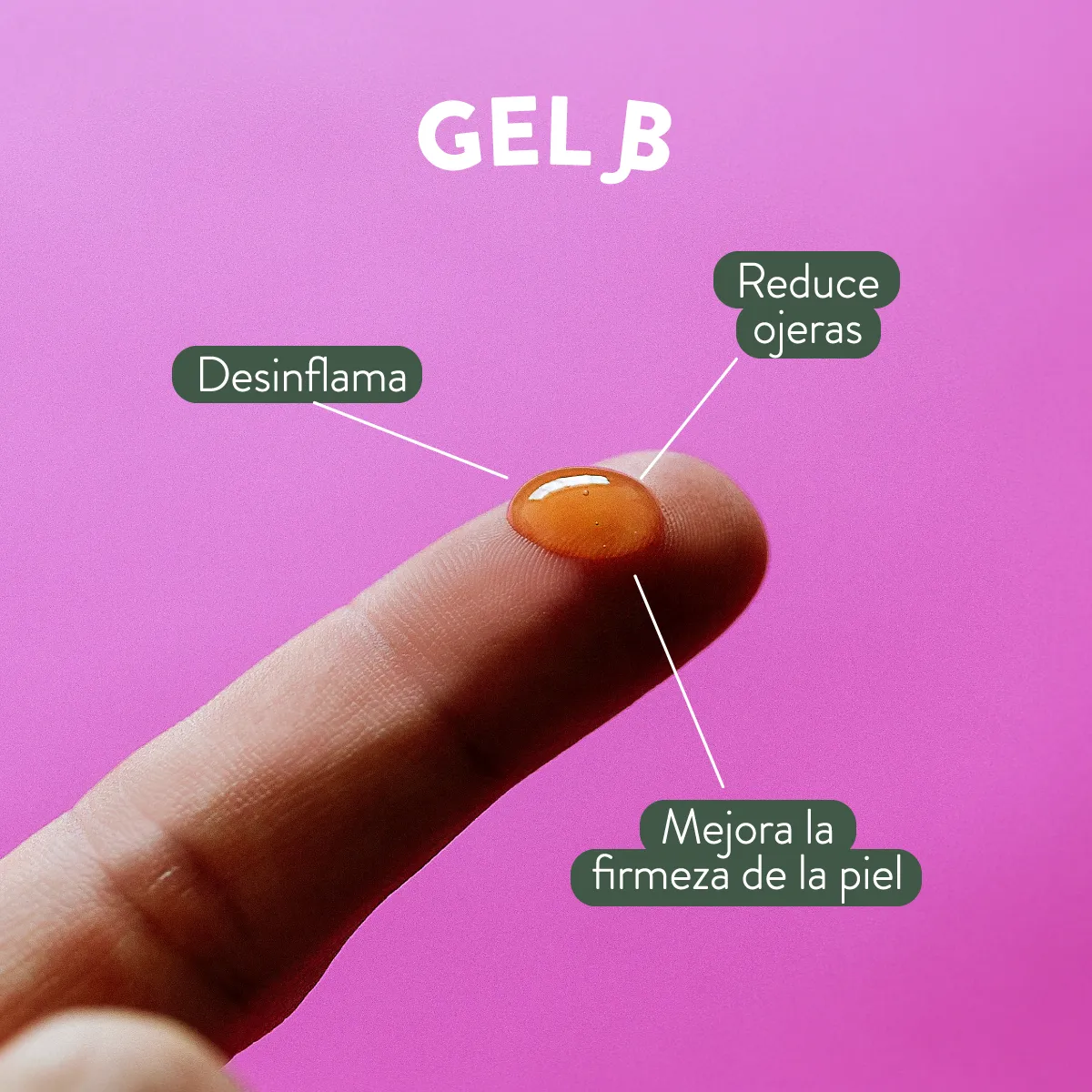 Gel β Gel para contorno de ojos Betaglucanos Café 10 ml