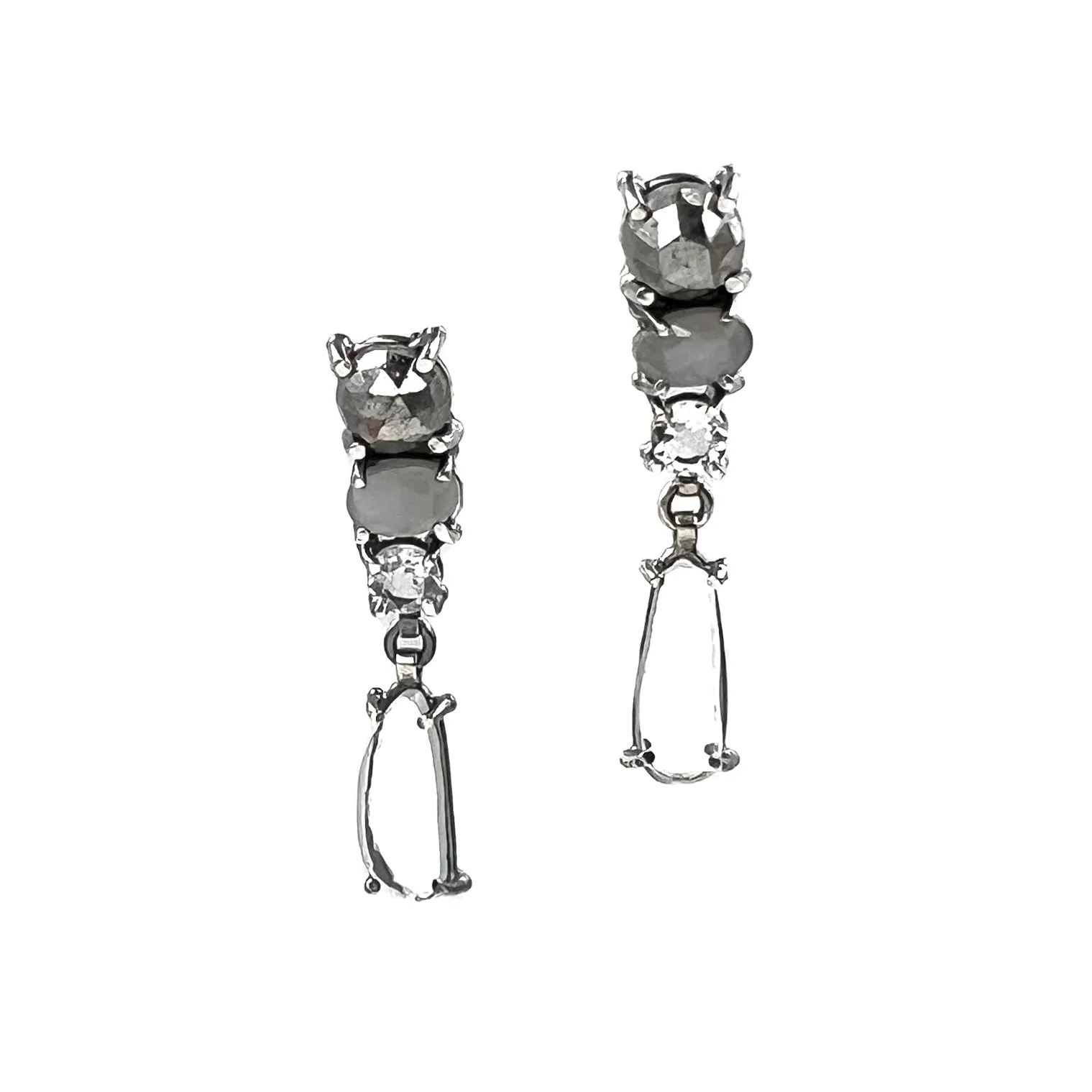 Grayscale Dangle Earrings