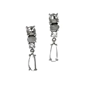 Grayscale Dangle Earrings