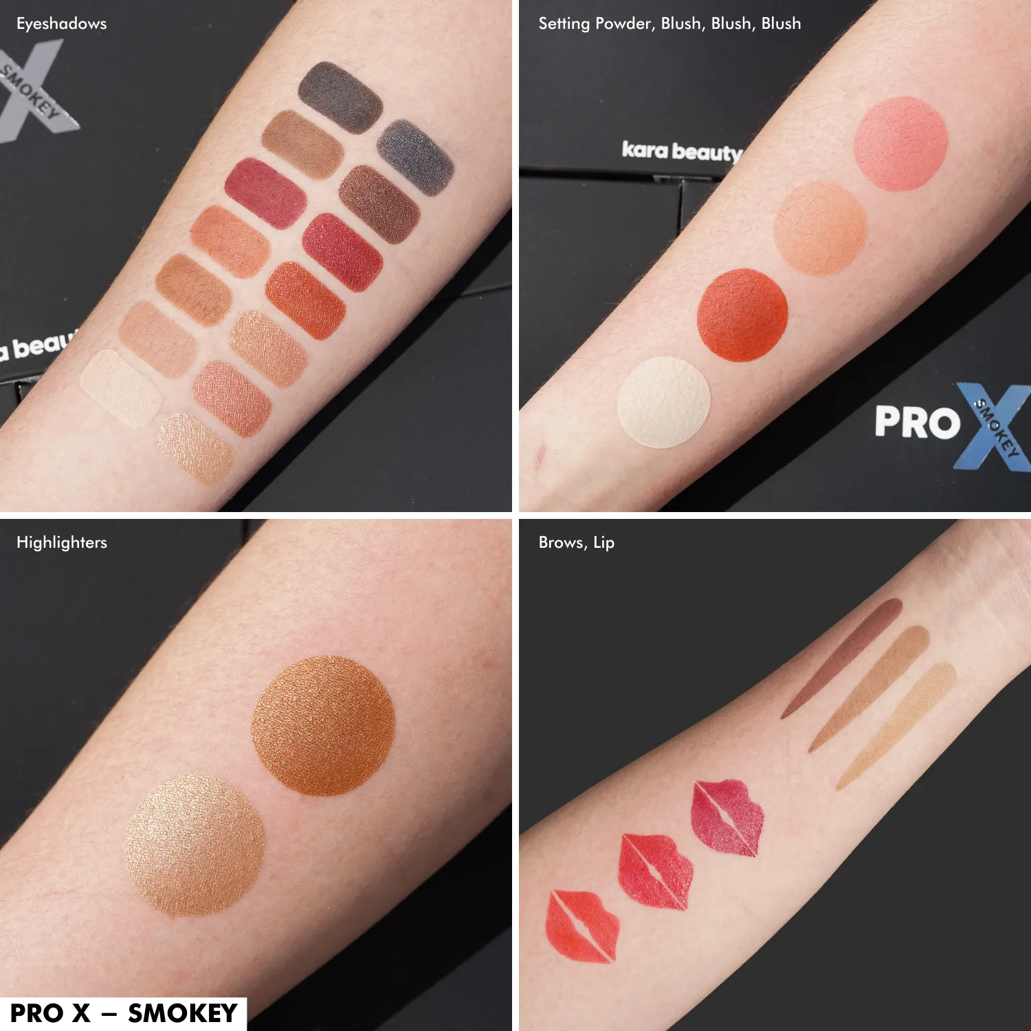 KARA E261431 Pro X Full Smokey Paleta de Rostro