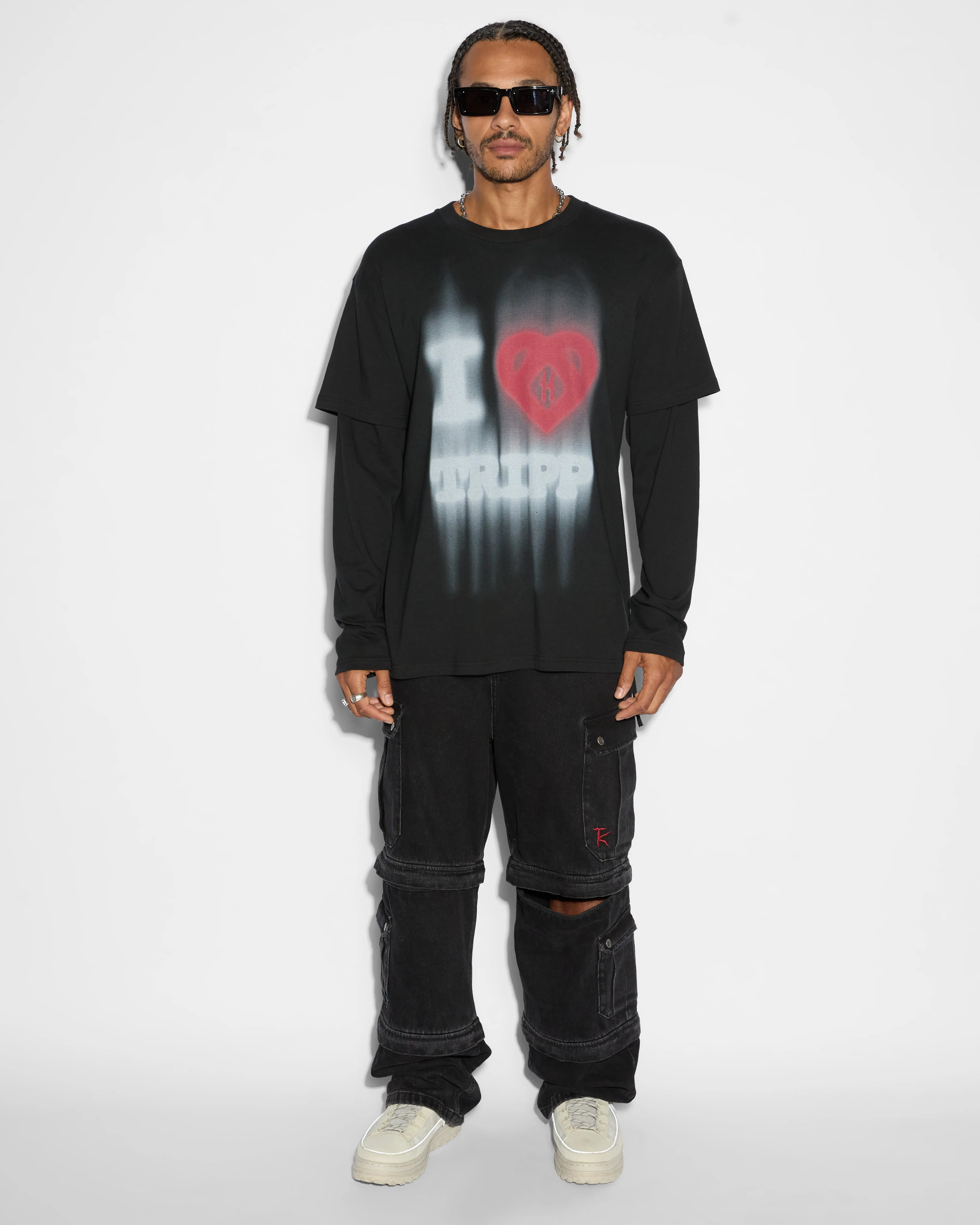 Ksubi X TRIPPIE REDD Maxx Zip Off Cargo Pants - Black