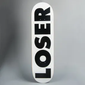 Loser White w/ Black Skateboard 8.5