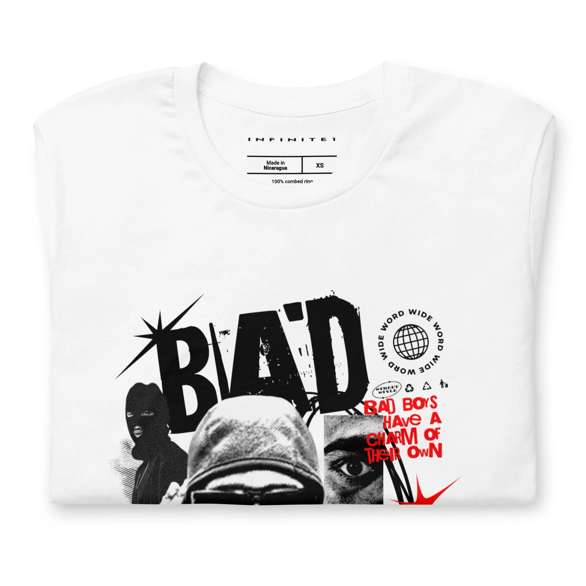 Men's Bad Boy Theme Short Sleeve Graphic T-shirt