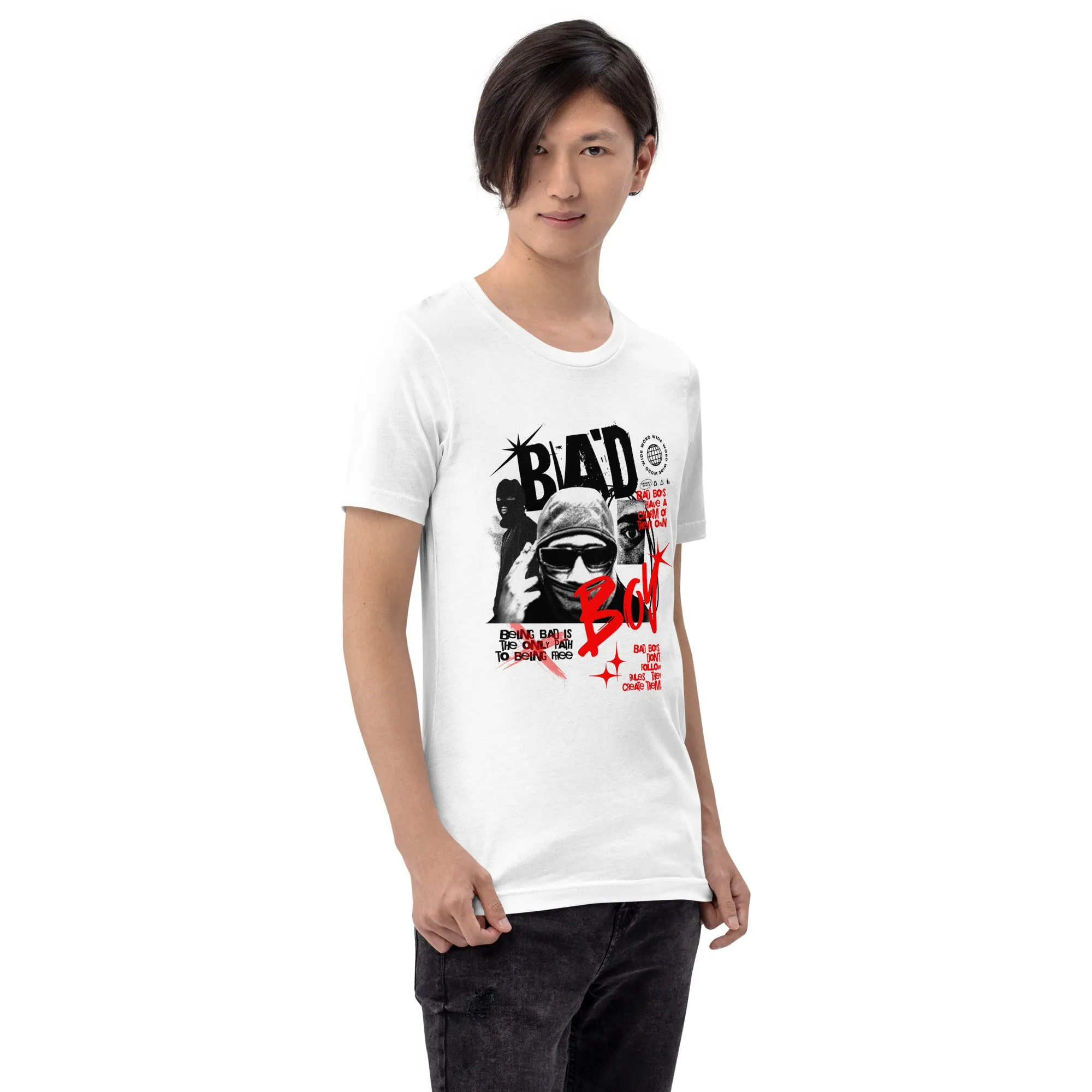 Men's Bad Boy Theme Short Sleeve Graphic T-shirt