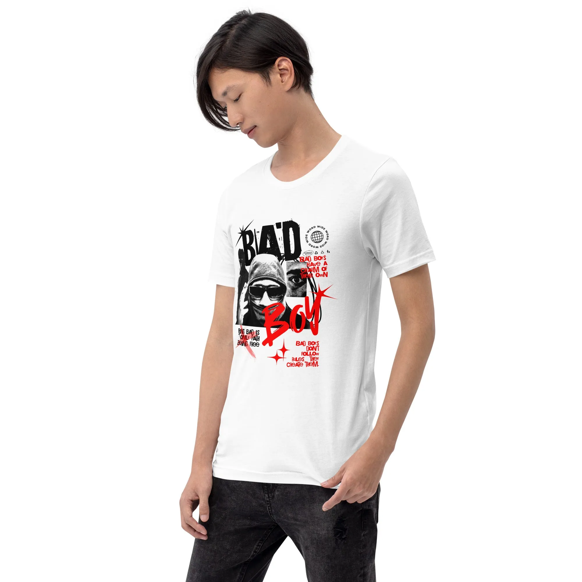 Men's Bad Boy Theme Short Sleeve Graphic T-shirt