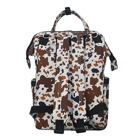 Mocha Cow NGIL Diaper Bag/Travel Backpack