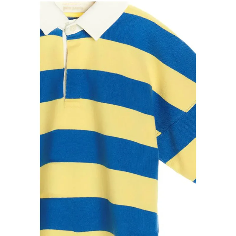 PALM ANGELS Striped Polo Shirt