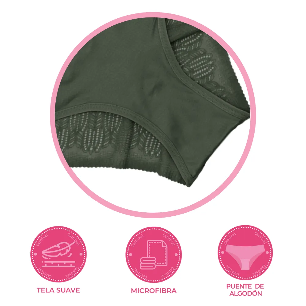 Panty coordinable corte hipster con puente de algodón 74264 Carnival