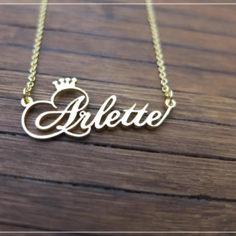 Personalized Crown Name Anklet- Anklet Bracelet With Name