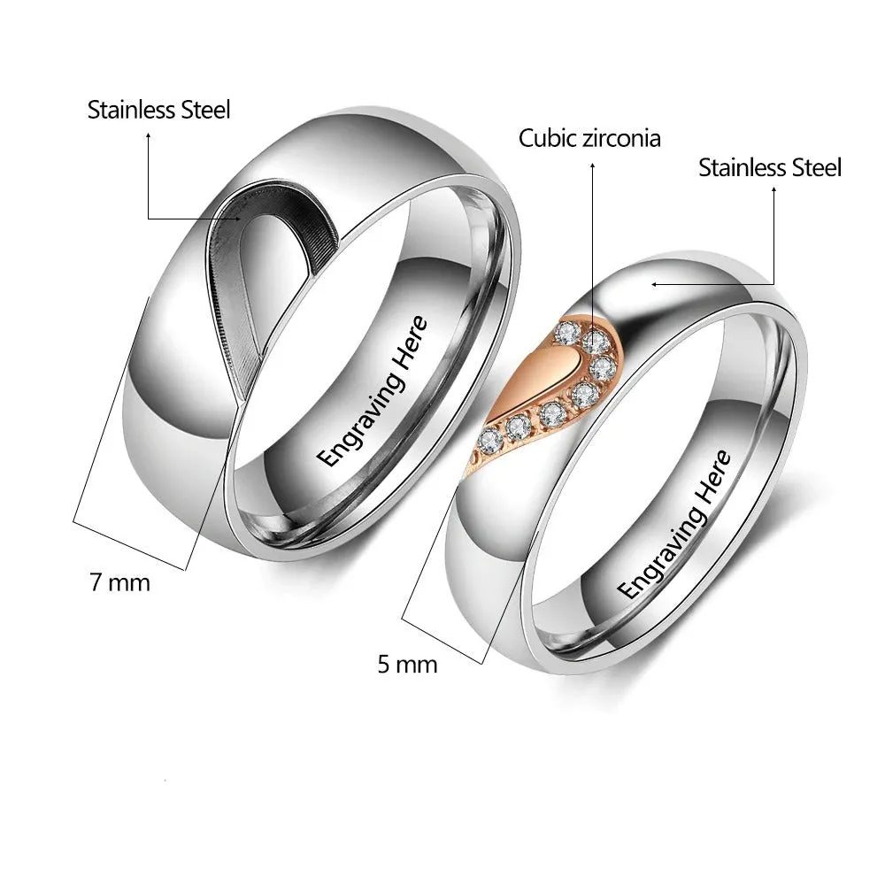 Personalized Matching Couple Rings