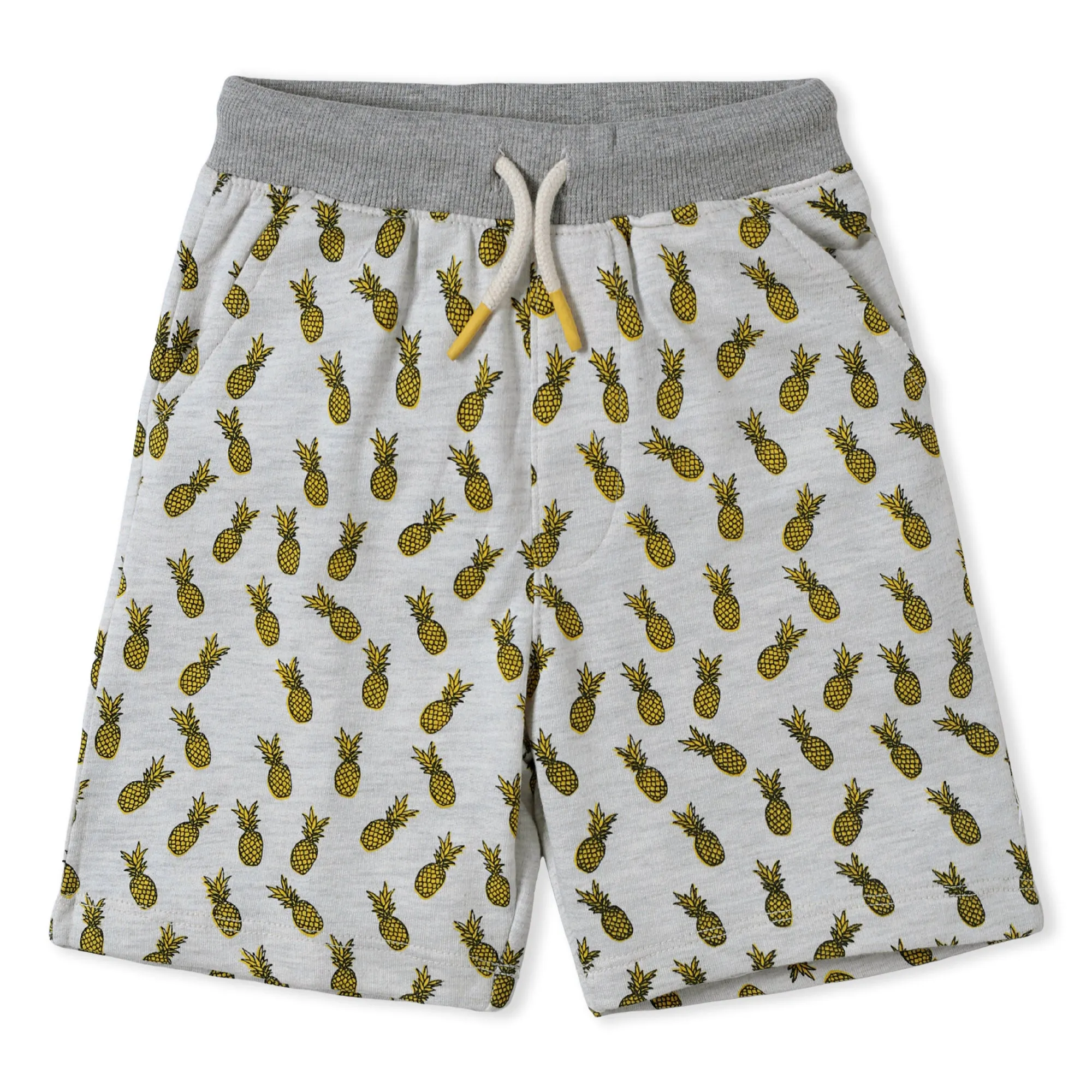 Pineapple Printed Knit Shorts