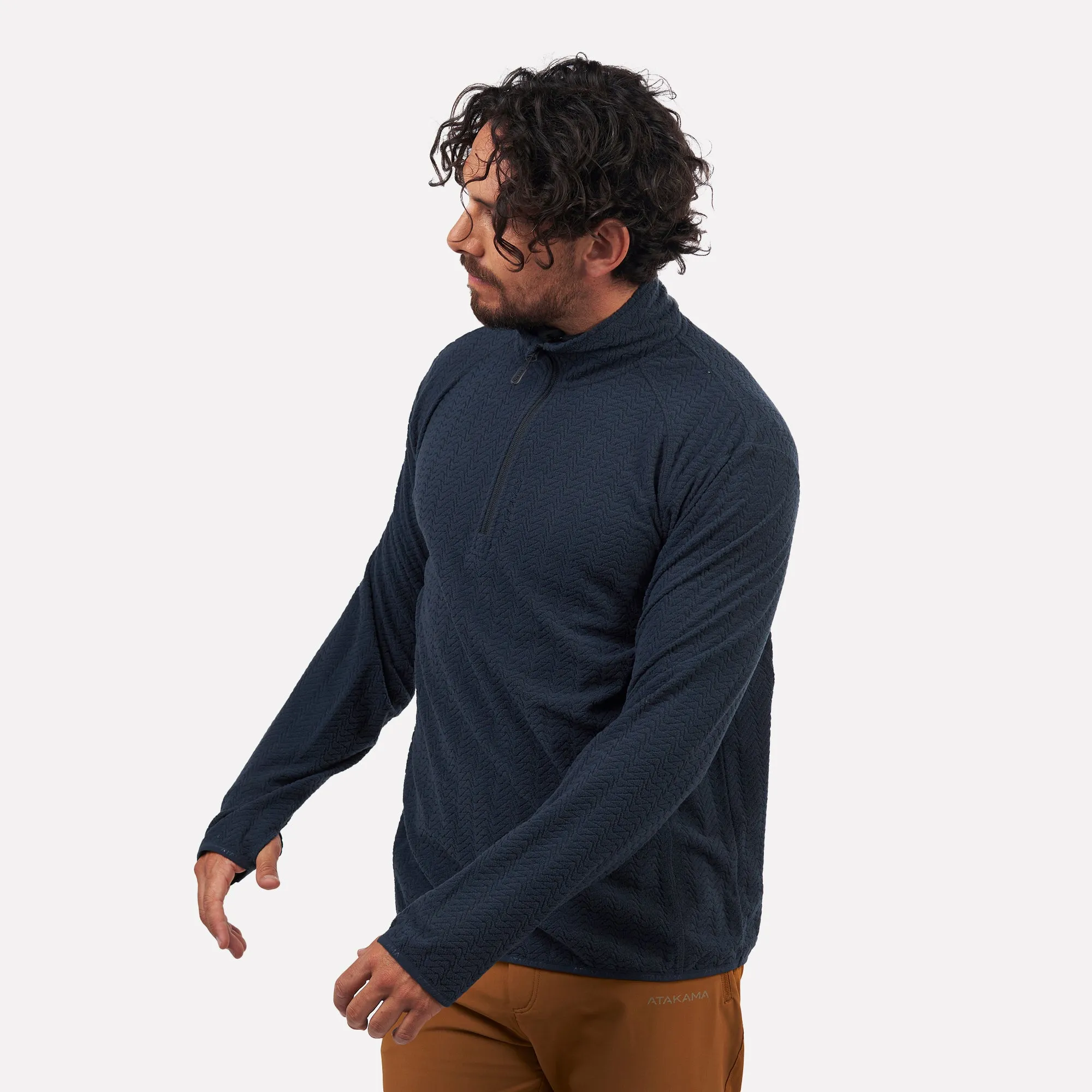 Polar fleece ultraligero 1/4-Zip hombre Volca