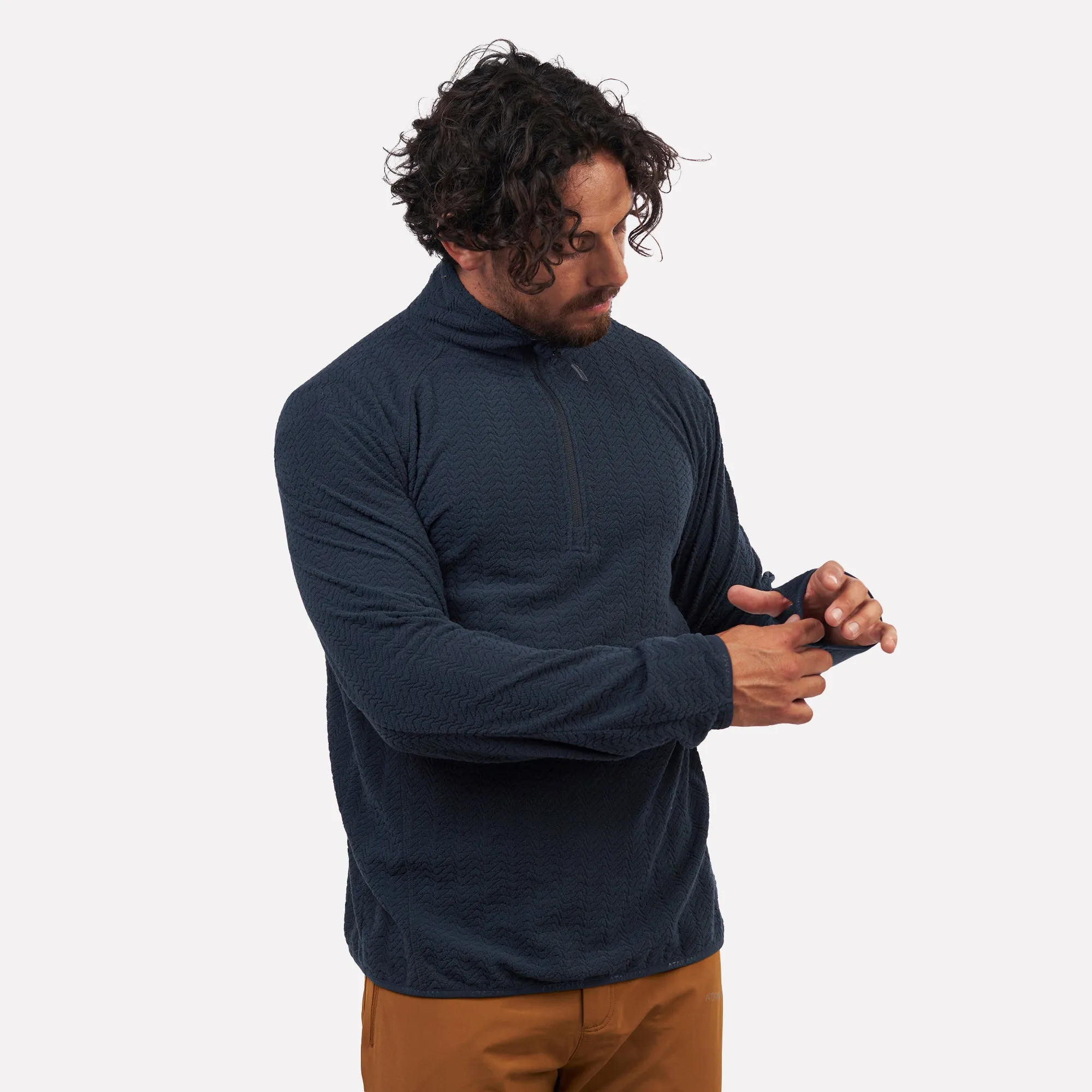 Polar fleece ultraligero 1/4-Zip hombre Volca