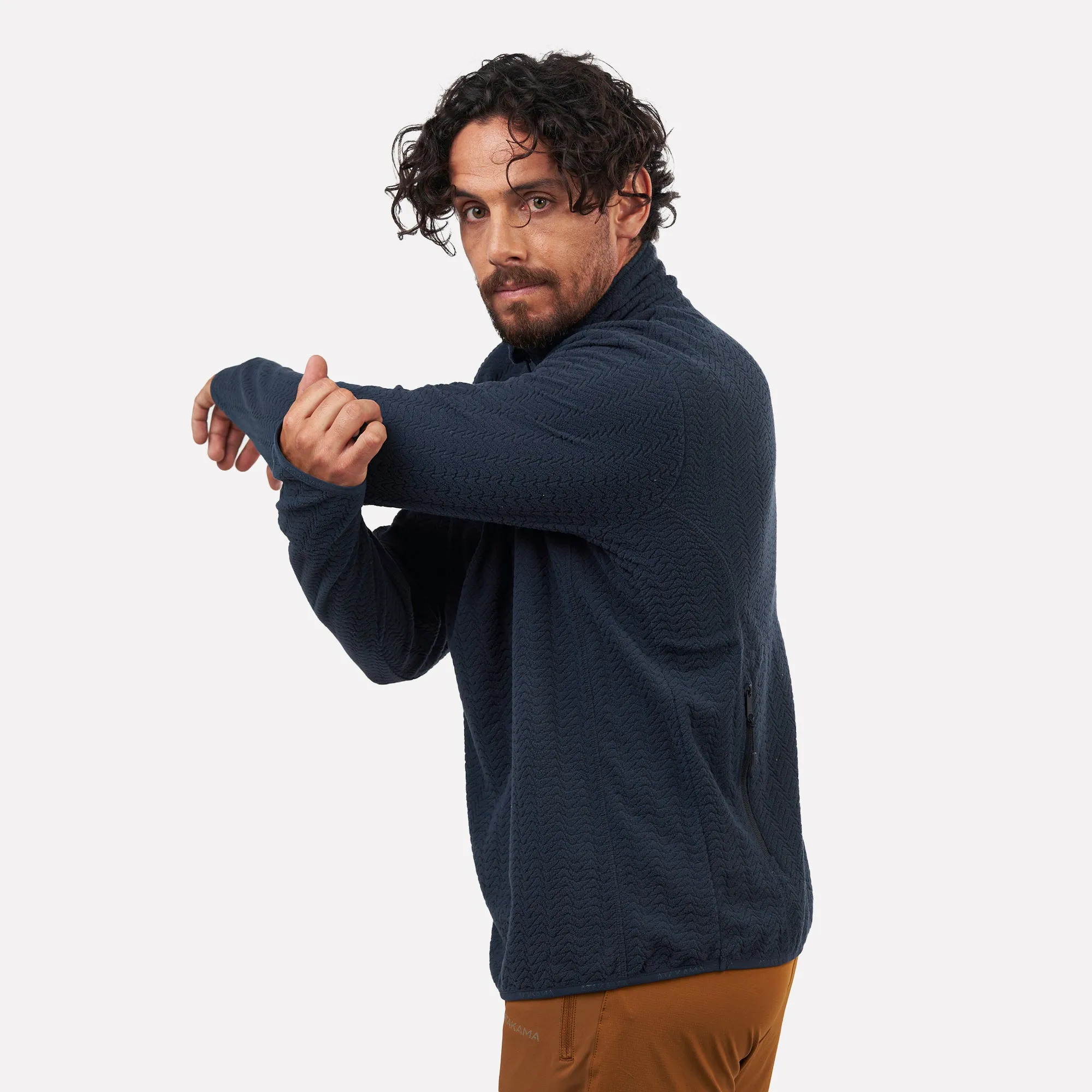 Polar fleece ultraligero 1/4-Zip hombre Volca